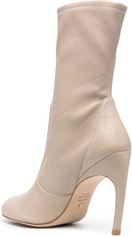 Stuart Weitzman Luxecurve stretch laarzen Beige