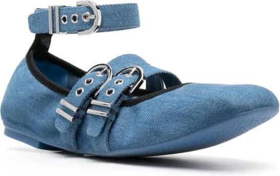 Stuart Weitzman Delfi ballerina's Blauw