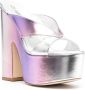 Stuart Weitzman Metallic muiltjes Paars - Thumbnail 2