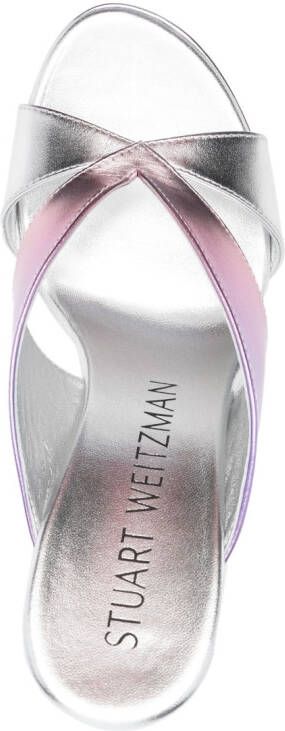 Stuart Weitzman Metallic muiltjes Paars