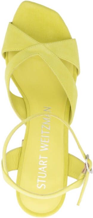 Stuart Weitzman Miami sandalen met plateauzool Groen