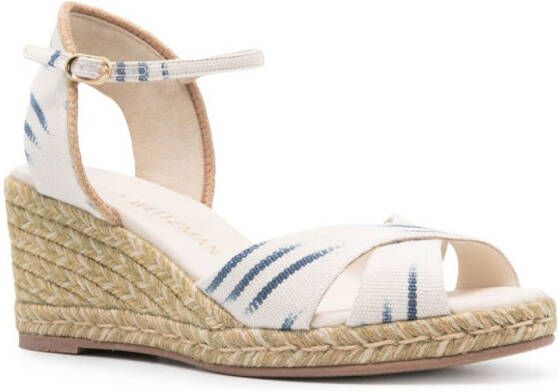 Stuart Weitzman Mirela II 80 mm espadrilles Beige