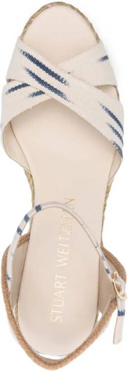 Stuart Weitzman Mirela II 80 mm espadrilles Beige