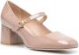 Stuart Weitzman MJ pumps met logoplakkaat Roze - Thumbnail 2