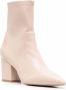 Stuart Weitzman Museline enkellaarzen Beige - Thumbnail 2