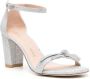 Stuart Weitzman Nearlynude sandalen verfraaid met kristallen Zilver - Thumbnail 2