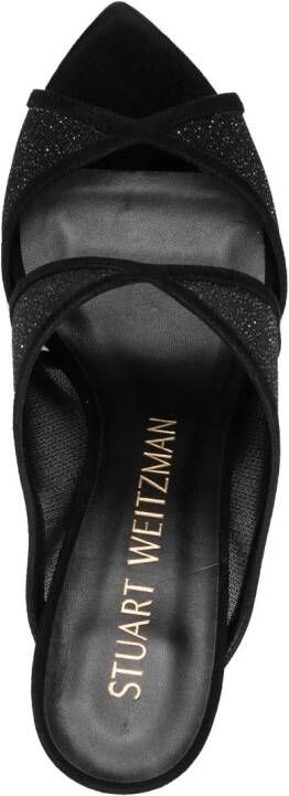 Stuart Weitzman Noche sandalen met puntige neus Zwart