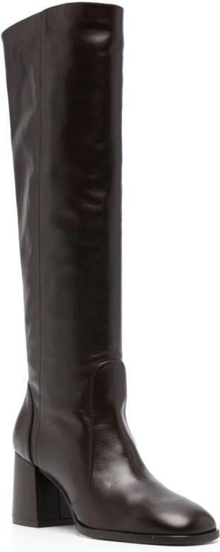 Stuart Weitzman Nola leren knielaarzen Bruin