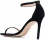 Stuart Weitzman Nudist Curve suède sandalen Zwart - Thumbnail 3