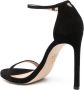 Stuart Weitzman Nudist Curve suède sandalen Zwart - Thumbnail 3