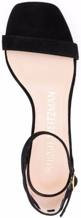 Stuart Weitzman Nudist sandalen met lage hak Zwart