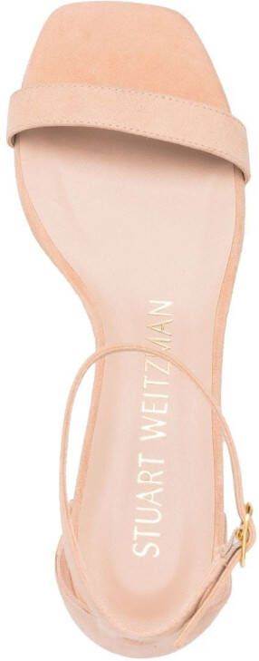 Stuart Weitzman Nudist sandalen met open neus Beige