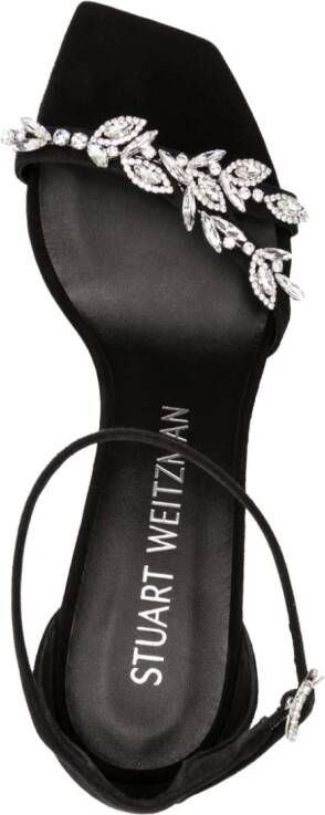 Stuart Weitzman Nudist Vow suède sandalen Zwart