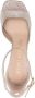 Stuart Weitzman Nudistcurve sandalen met blokhak Beige - Thumbnail 4