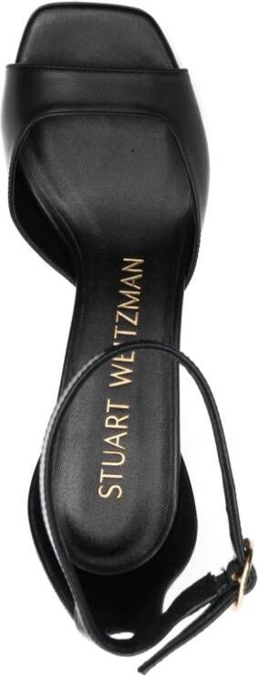 Stuart Weitzman Nudistcurve sandalen met blokhak Zwart