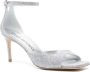 Stuart Weitzman Nudistcurve 85 mm sandalen Zilver - Thumbnail 2