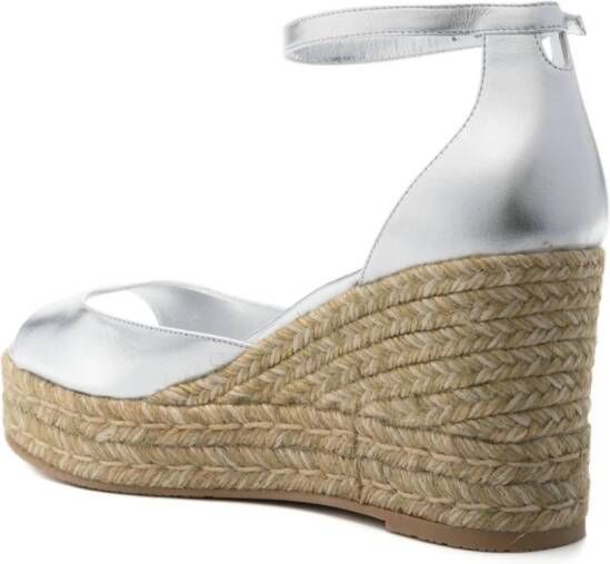 Stuart Weitzman Nudistia 90 espadrilles Zilver