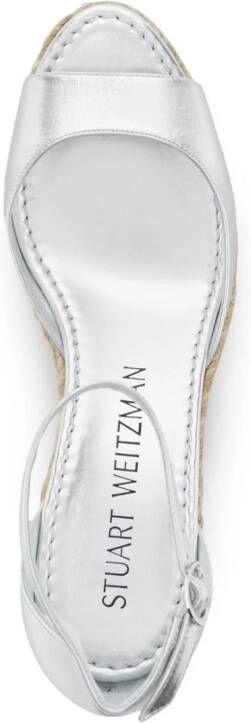 Stuart Weitzman Nudistia 90 espadrilles Zilver