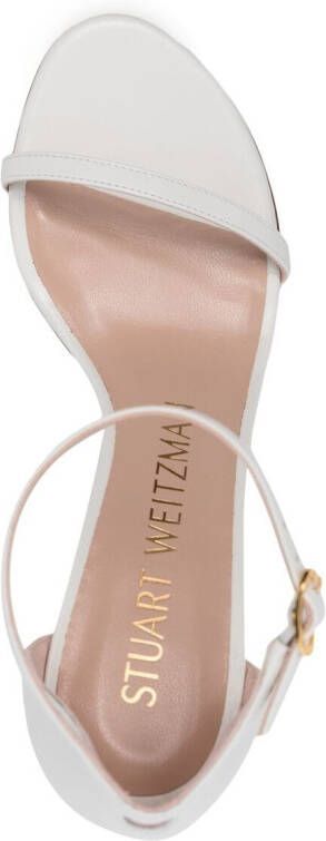 Stuart Weitzman Nudistsong sandalen met hoge hak Wit