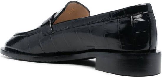 Stuart Weitzman Palmer Sleek loafers met reliëf Zwart