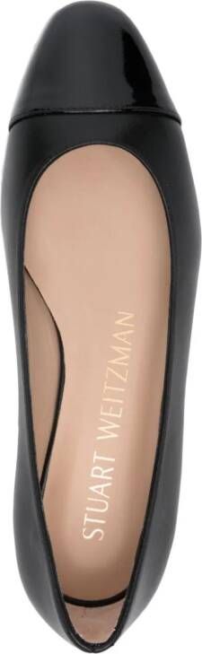 Stuart Weitzman Leren ballerina's Zwart