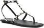 Stuart Weitzman Pearlita leren sandalen Zwart - Thumbnail 2