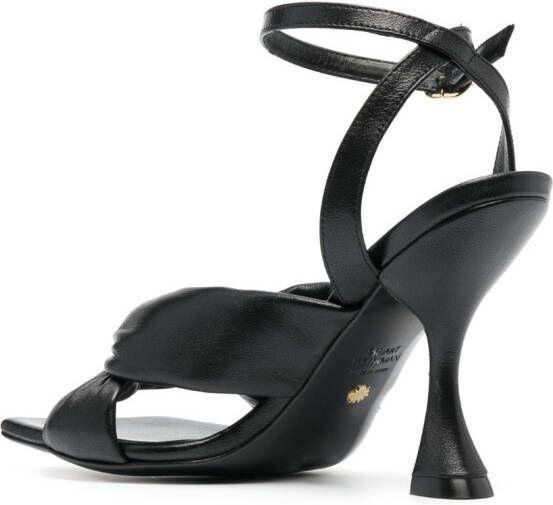 Stuart Weitzman Playa leren sandalen Zwart