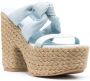 Stuart Weitzman Playa Sohigh 145 geknoopte sandalen Blauw - Thumbnail 2