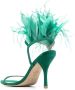 Stuart Weitzman Plume sandalen met veren Groen - Thumbnail 3