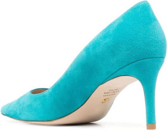 Stuart Weitzman Suède pumps Blauw