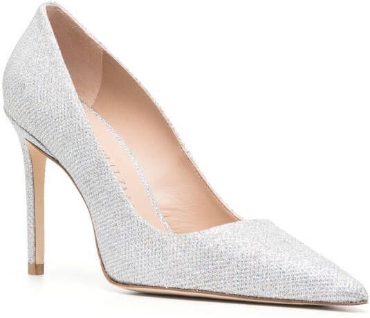 Stuart Weitzman Pumps met metallic-effect Grijs