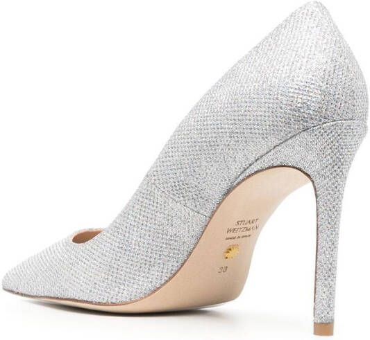 Stuart Weitzman Pumps met metallic-effect Grijs