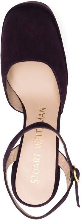 Stuart Weitzman Pumps met plateauzool Paars