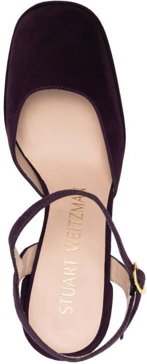 Stuart Weitzman Pumps met plateauzool Paars