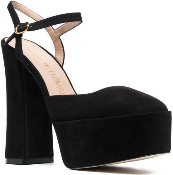 Stuart Weitzman Pumps met plateauzool Zwart