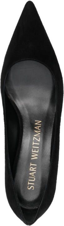 Stuart Weitzman Pumps met puntige neus Zwart