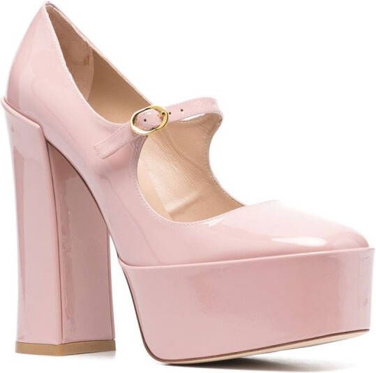 Stuart Weitzman Pumps met ronde neus Roze