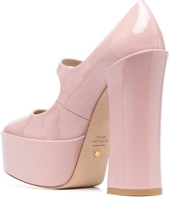 Stuart Weitzman Pumps met ronde neus Roze