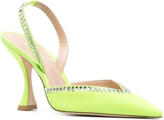 Stuart Weitzman Pumps verfraaid met kristallen Groen