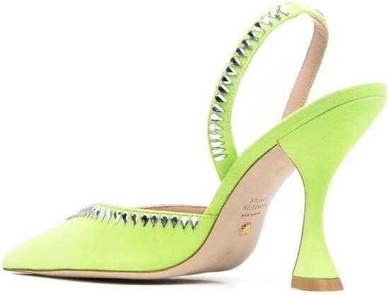 Stuart Weitzman Pumps verfraaid met kristallen Groen