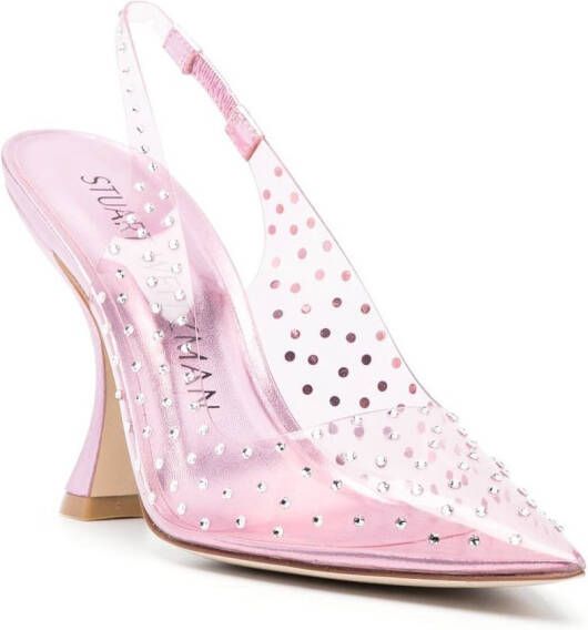 Stuart Weitzman Pumps verfraaid met kristallen Roze