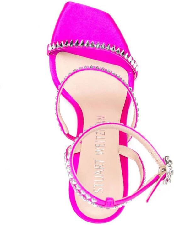 Stuart Weitzman Pumps verfraaid met kristallen Roze