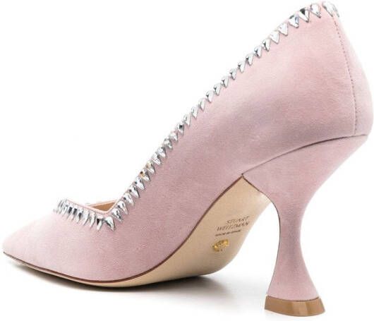 Stuart Weitzman Pumps verfraaid met kristallen Roze