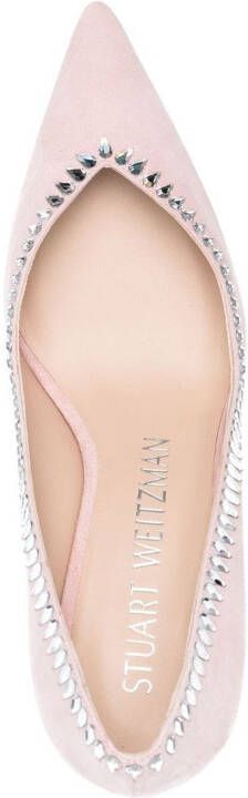 Stuart Weitzman Pumps verfraaid met kristallen Roze