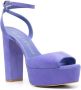 Stuart Weitzman Ryder II 125mm suede platform sandals Blauw - Thumbnail 2