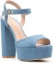 Stuart Weitzman Sandalen met blokhak Blauw - Thumbnail 2