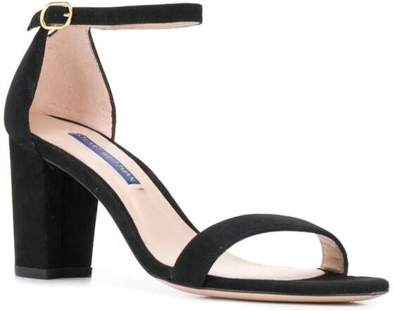 Stuart Weitzman Sandalen met blokhak Zwart
