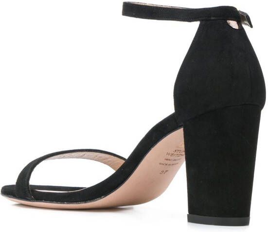 Stuart Weitzman Sandalen met blokhak Zwart