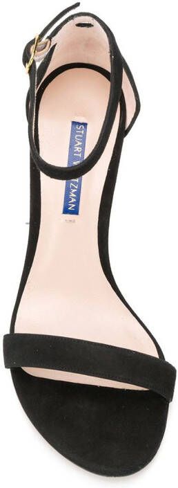Stuart Weitzman Sandalen met blokhak Zwart