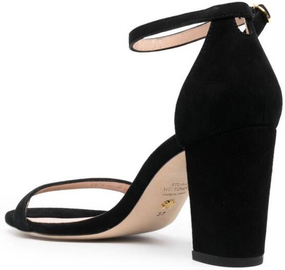 Stuart Weitzman Sandalen met blokhak Zwart